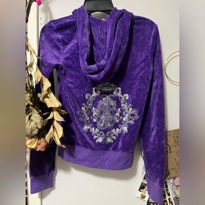 Vintage Y2K Juicy Couture Purple Velour Bling Tracksuit
